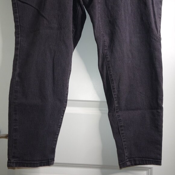 1822 Denim Black Skinny Jeans Ankle Length Plus Size 18W - Picture 5 of 6